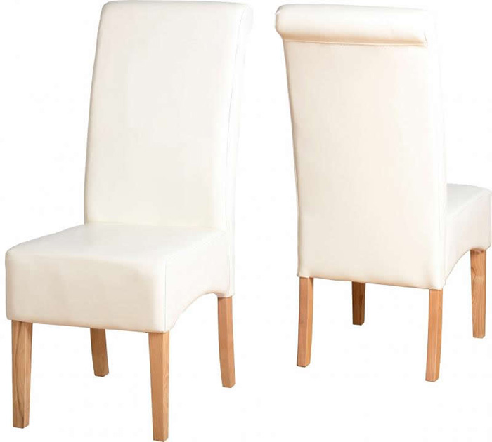 G10 Chair in Cream Faux Leather
